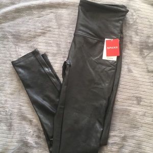 Spanx faux leather leggings